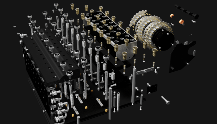 Enigma (exploded view) Exploded view of an Enigma